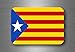 Akacha Adesivi Adesivo Sticker Bandiera Catalogna Catalonia independenza A4 Formato
