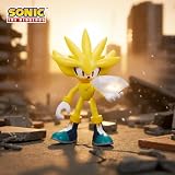 Sonic The Hedgehog Kolekcja figurek przegubowych 10 cm (wybierz figurkę) (super srebro z białym szmaragdem)