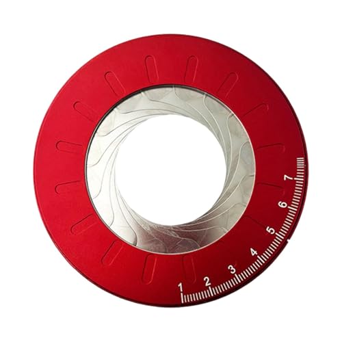STARTIST 工業用調整可能円描画ツール 製図用多目的円テンプレート幾何学ツール ゲージング, 赤