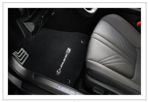 Lexus New Oem Factory Floor Mat Set 2015-2016 Rc-F Rwd Black W/Silver Stitching #TOP4