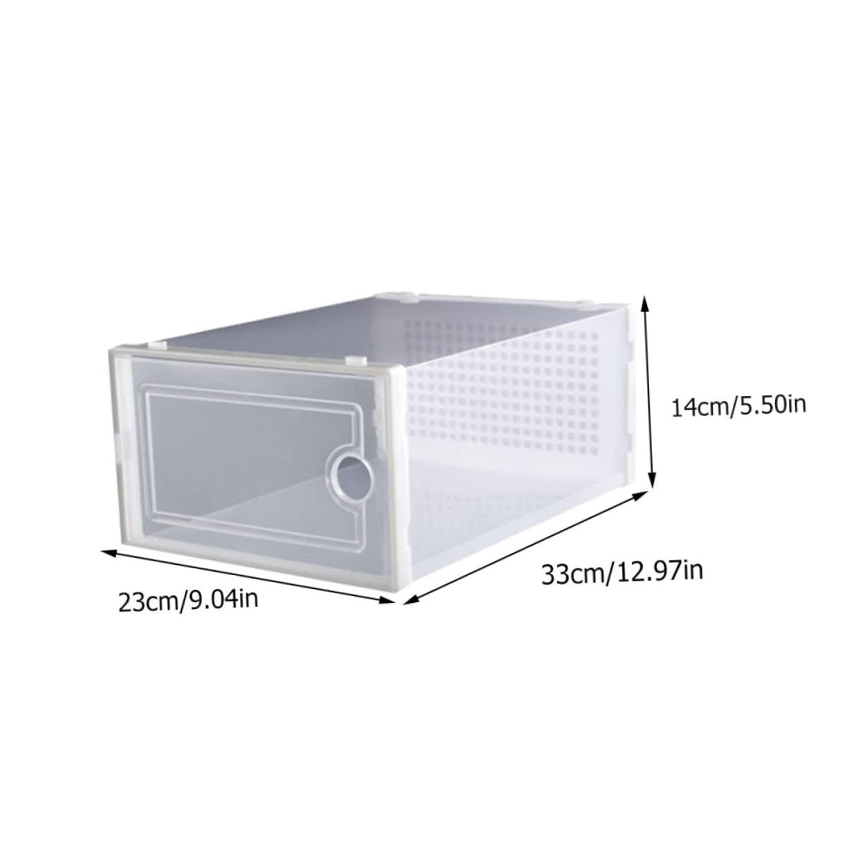 DECHOUS Dormitory Simple Shoe Rack 2pcs Drawer Type Storage Boxes Wall Mount Shoe Rack