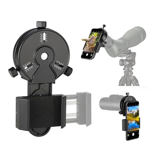 Cell Phone Adapter Mount for Vortex Bushnell Celestron Barska Spotting Scope Big Eyepiece Adapter Mount Work with Binoculars Monocular Spotting Scope Telescope For iPhone 6Plus Samsung HTC LG and More
