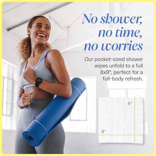 Image of On-the-Go Armpit Cleansing Wipes - Individually Wrapped Underarm Cloths for Sweat & Odor - Biodegradable - UnScented Pack, 30 Count