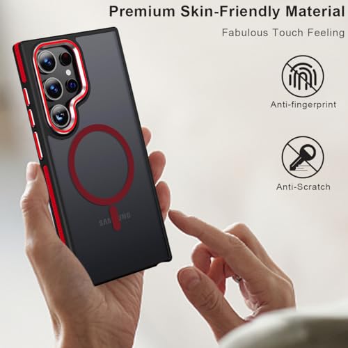 Image of MALEWOLF Magnetic Case for Samsung Galaxy S24 Ultra, Slim Matte Cover