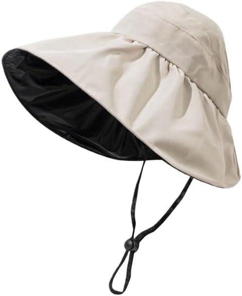 Big Eaves Empty top Sunshade Sunscreen Bucket hat Women's Versatile Summer Outdoor Riding Beach hat