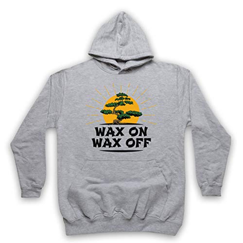 My Icon Art & Clothing Karate Wax On Wax Off Bonsai Tree Mr Miyagi Slogan - Sudadera con capucha para adultos Cover