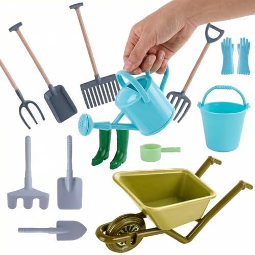 Outils de jardin miniature 1:12 pour sublimer une décoration artisanale de terrarium