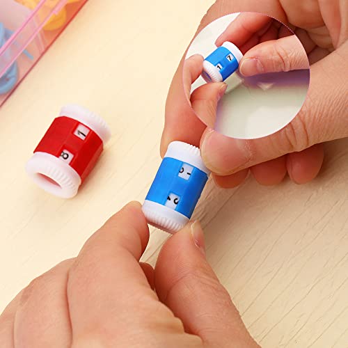 159Pcs Knitting Markers Stitch Locking Clips, Crochet Pins Crochet Markers, Stitch Markers for Crocheting, Stitch Marker Crochet Clips Locking Clips Counter with Plastic Big Eye Sewing Needles