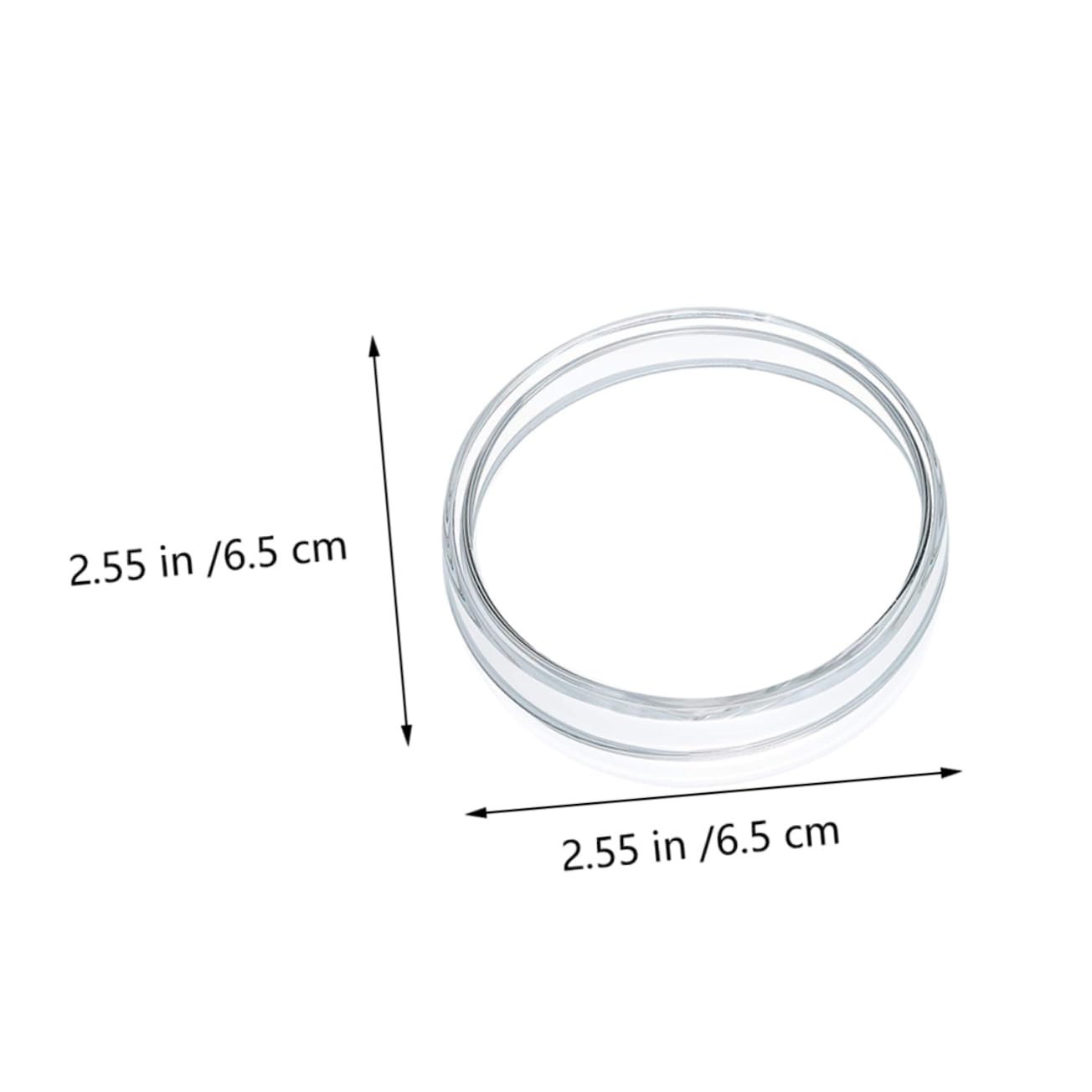 FUNOMOCYA 4pcs Glass Transparent Petri Plates Chemistry Petri Dish Glass Petri Dish Petri Dishes