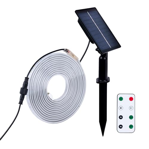 B·LED BARCELONA LED - Tira LED solar exterior con mando 18W - 12mm - 5 metros - 2700K - IP65