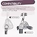 F&P CPAP Headgear Strap Replacement for Fisher & Paykel Simplus Full Face Mask Eson CPAP Mask Adjustable C Pap Headband - Medium/Large