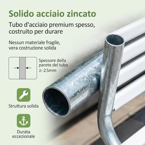 Banco de exterior estable para terraza que evita la oxidación 6