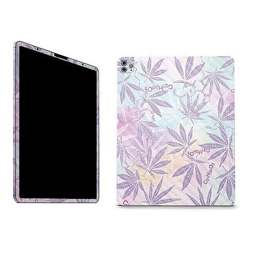 Image of MightySkins Carbon Fiber Skin Compatible with Apple iPad Pro 12.9 inch M2 6th Gen (2022) Full Wrap Kit - Pastel Mary | Protective, Durable Textured Carbon Fiber Finish | Easy to Apply | Made in The USA