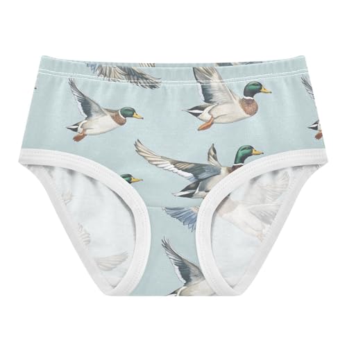 Wusikd Mallard Ducks Girls' Underwear Cotton Girls Briefs Soft Toddler Underwear 2T