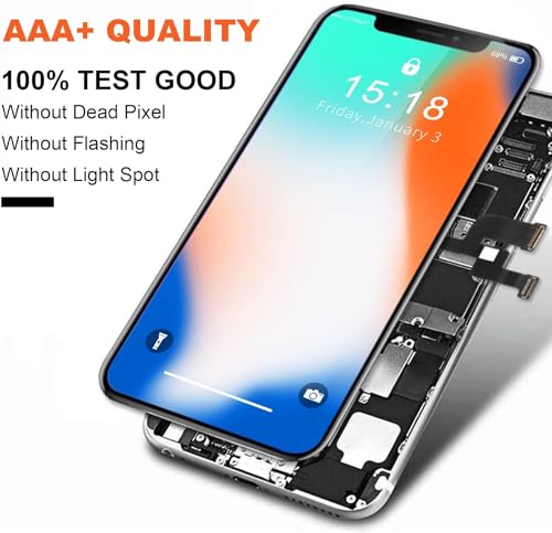 Moautodc For Iphone Xs Screen Replacement Kit: Moautodc 5.8 Inch Screen For Iphone Xs Lcd,For Iphone Xs Display 3D Touch Digitizer With Full Repair Tools thumb #2