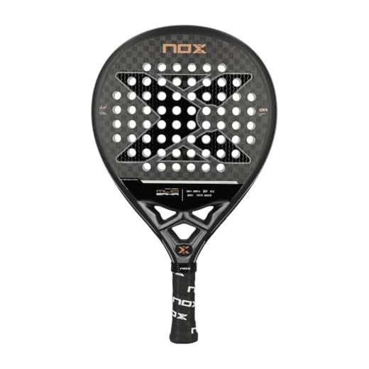 NOX - Pala de Pádel ML10 Bahía Luxury Series 12K, por Miguel Lamperti, Pala Pádel con Forma de Lágrima para Nivel Avanzado y Competición, Carbono 12K, Núcleo EVA HR3, Superficie Rugosa
