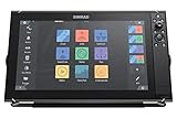 Simrad NSS16 Evo3S - 16' Multifunción Fish Finder Chartplotter con precargado C-MAP US Gráficos mejorados, Negro, 00-15404-001