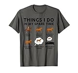Horse-Shirt Women Girl Things I Do In My Spare Time Funny T-Shirt