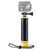 Homeet Pola Sefie Flotante para Cámara de Acción, Empuñadura Flotante Silicona Boya Mango Flotando Selfie Stick Monopod Impermeable para SJCAM/Akaso/Garmin Virb/DBPOWER/YI 4K/ QUMOX/Rollei/Apeman