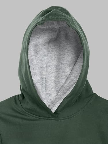Image of Naughty Ninos Girls Green Printed Hooded Sweatshirt for 3 to 12 Years (NNA0123TST)