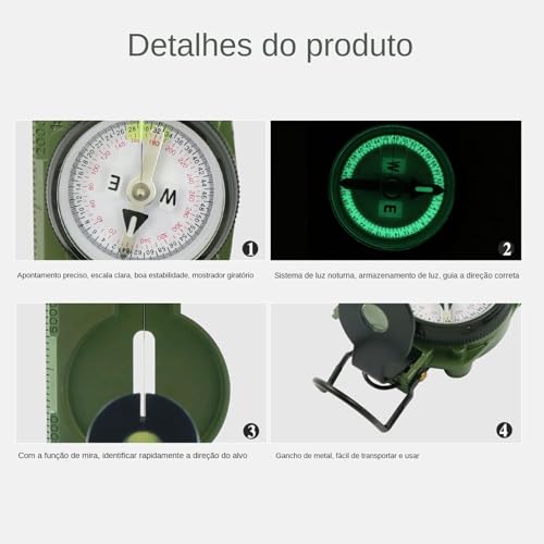Bússola Metal,Bússola de caminhada | Bússola de mochila Bússola de orientação à prova d'água | Búss