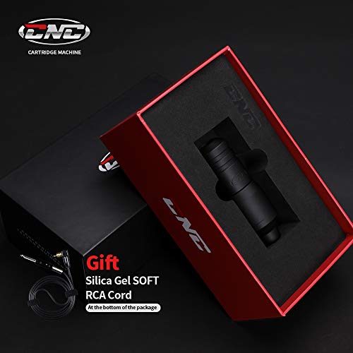 Hawink Rotary Tattoo Machine with German FAULHABER Motor and Aircraft Aluminum Alloy Carved Short Pen Style CNC-Q1