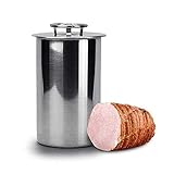Browin 313015 Schinkenkocher Druckschinkenkocher, Kocher, Schinkernpresse, Pastetenkocher, Druckkochtopf (für 1,5kg Fleisch), Edelstahl, Stahl, für 1.5kg