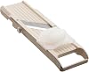 Benriner Mandolin Vegetable Slicer 6.4cm, White - 3 interchangeable Stainless Steel Blades & Safety Guard - Japanese Handheld Mandolin Slicer for Shredding, Slicing & Julienning Fruit & Vegetables