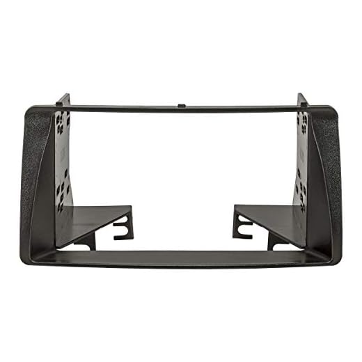 tomzz Audio 2455-055 dubbel DIN radiopanel lämplig för Toyota Corolla E12 2003-2008, svart