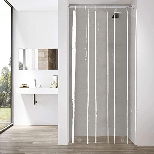 YISURE Narrow Clear Shower Curtain Liner with Magnets for Bathroom by YISURE - Used condition - CA$14.45