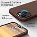 AOTESIER Compatible with iPhone 15 Case, Full Body Food-Grade Silicone Wear-Resistant, Anti-Drop Protection with Soft Anti-Scratch Microfiber Lining Phone Case for iPhone 15, 6.1 inch, Chocolate