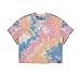 Karlywindow Mens Cropped Top Short Sleeve Print Cotton Crop T Shirt Hot Shirts (Multicoloured, Small)