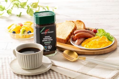 Mount Hagen オーガニック フェアトレード カフェインレス インスタントコーヒー