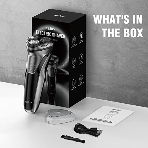 Shavers For Men Electric Razor Pubic Hair, Razors For Men Electric Shaver, Razor Men Electric Waterproof Ipx7, Man Electric Shavers With Pop-Up Trimmer, 80000 Power-1H Fast Charging-3D Floating Head #TOP6