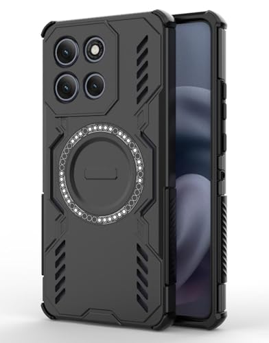 Image of Back Cover Case for Motorola Moto G86 Power 5G | 360 Protection Mobile Phone Case Mag-Safe | Moto G86 Power 5G Cover | Motorola G 86 Power Back Cover 5+G - Black TPU+PC