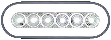 (2 6" Oval Clear White Halo 22 LED Reverse Back Up Utility Light Kits, Road-Ready Upgrade