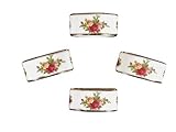 Royal Albert Old Country Roses Napkin Rings, Set of 4