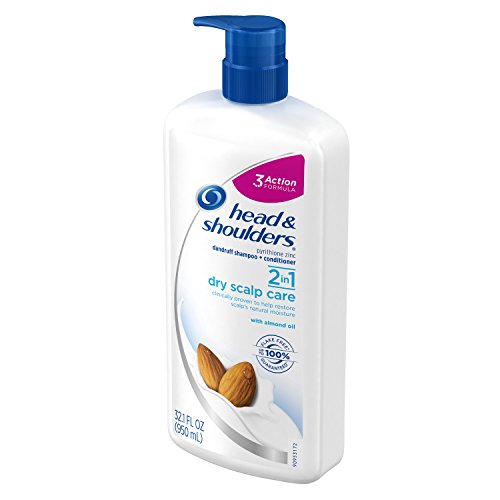 Head And Shoulders Dry Scalp Care With Almond Oil 2-In-1 Anti-Dandruff Paraben Free Shampoo + Conditioner 32.1 Fl Oz #TOP6