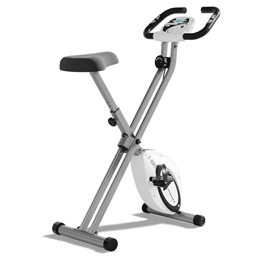 Ultrasport F-Bike estática, Aparato doméstico, Bicicleta Fitness Plegable con Consola y sensores de Pulso en Manillar, Unisex, Plata, OS