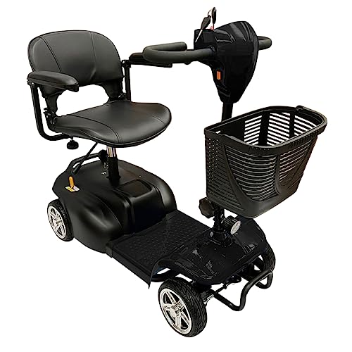 Imagen de INFINITY | Silla Ruedas Eléctrica Plegable y Recargable Scooter para Adulto Discapacitado, con Batería de Larga Duración (Negro)