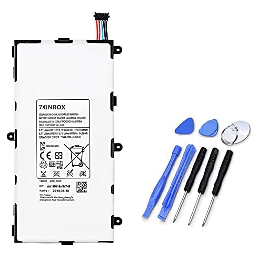 7XINbox T4000E 3,7 V 4000 mAh batteri ersättning för SAMSUNG GALAXY Tab 3 7.0 SM-T210 SM-T211 SM-T217 GH43-03911A GT-P3200 GT-P3210 GT-P3220 T2105 LT02 T210 T210R T211 T215 T217