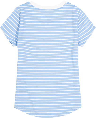 Image of Nautica Girls Short Sleeve Legacy T-Shirt with Flip Sequin Design, Cotton Tee with Tagless Interior