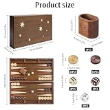Dosenstek backgammon pliable en bois, plateau 40 cm photo 2