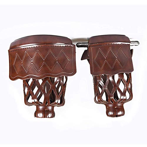 East Eagle PU Leather Pool Table Billiard Table Pockets Diamond Pattern Shield Set Included Screws (Walnut)