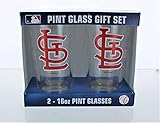 Boelter Brands 133952 St. Louis Cardinals Glass Pint Satin Etch 2 Piece Set One Size Clear
