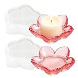 BIGEBO Small Dish Resin Mold, Flower Shape, 2 Pcs...