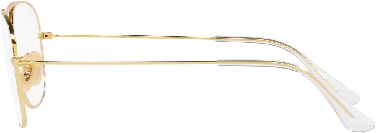 Ray-Ban RX6499 Square Prescription Eyewear Frames Gold/Demo Lens 55 Millimeters image 4 of 7 B0BD6PD73L