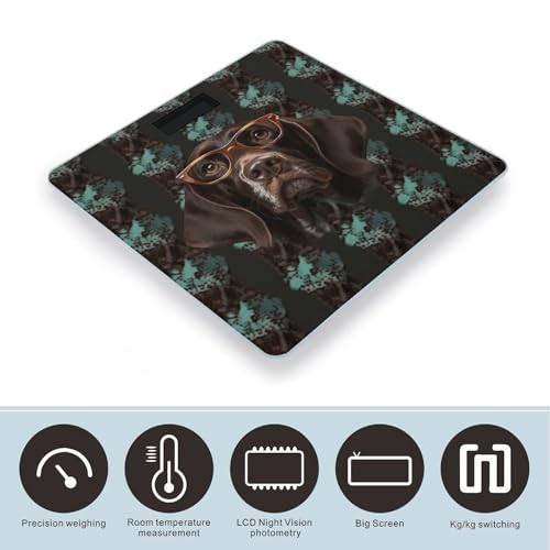 Báscula digital de vidrio con diseño de pointer alemán miniatura 3