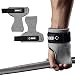 M MANUEKLEAR Wrist Straps for Weightlifting, Lifting Straps for Weightlifting for Weight Lifting Powerlifting with Adjustable Wrist Grips Fitness Pads (GRAY)