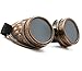 Produktbild MFAZ Morefaz Ltd Welding Cyber Goggles Schutzbrille Schweißen Goth Cosplay Steampunk Antique Victorian (Copper)